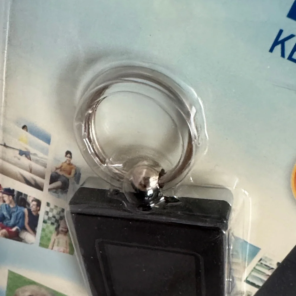 Black Digital Photo Keychain. New.